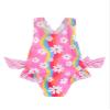 Coduop Toddler Baby Girl Swimsuit Backless One Piece Bathing Suit Floral Sleeveless Summer Swimwear Beach Wear (E-Pink, 5-6 Years) view 1