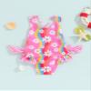 Coduop Toddler Baby Girl Swimsuit Backless One Piece Bathing Suit Floral Sleeveless Summer Swimwear Beach Wear (E-Pink, 5-6 Years) view 3