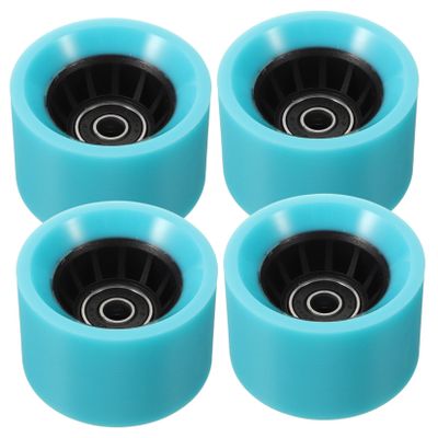 BESPORTBLE 4pcs Roller Skating Wheels Replacement Pu Material Suitable for Quad Skates for Boys and Girls and Adults Fashionable Design for Enhanced Skating