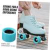 BESPORTBLE 4pcs Roller Skating Wheels Replacement Pu Material Suitable for Quad Skates for Boys and Girls and Adults Fashionable Design for Enhanced Skating view 3