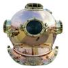 NineFit Basics US Navy Model Mark V Copper Brass 18"" Diving Divers Helmet Deep Sea Marine Gift, As shown in image view 1