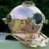 NineFit Basics US Navy Model Mark V Copper Brass 18"" Diving Divers Helmet Deep Sea Marine Gift, As shown in image view 2