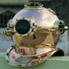 NineFit Basics US Navy Model Mark V Copper Brass 18"" Diving Divers Helmet Deep Sea Marine Gift, As shown in image view 3