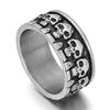 WCB1FPu Men's Ring Hip Hop Personality Domineering Skull Men's Stainless Steel Ring Unisex Ring (A 8#) view 1