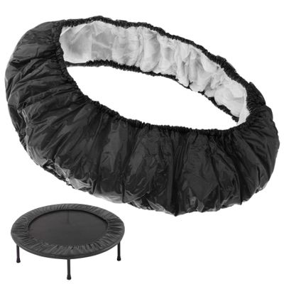 CNAFGBGG Mini Trampoline Spring Cover for Kids 40in 6 Hole Protective Trampoline Pad Replacement Round Oxford Cloth Tear Resistant Trampoline Cover Trampoline Accessories, Black ..