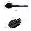 Folding Shovel Portable Multi-Function Shovel Durable Compact and Small Snow Shovel Used for Shovel Snow Ice Shaver Hiking Camping Car Emergency view 2