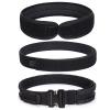 ULIONTAC 3 Layer Tactical Belt 1.75 inch - Quick Release Padded Molle System for Men 1000D Nylon Webbing Alloy Buckle Utility (BK,L) view 2