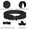 ULIONTAC 3 Layer Tactical Belt 1.75 inch - Quick Release Padded Molle System for Men 1000D Nylon Webbing Alloy Buckle Utility (BK,L) view 3