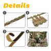 ULIONTAC 3 Layer Tactical Belt 1.75 inch - Quick Release Padded Molle System for Men 1000D Nylon Webbing Alloy Buckle Utility (BK,L) view 4