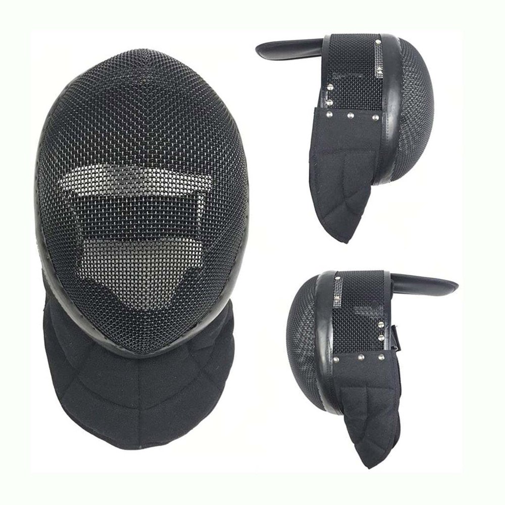 KJHY Fencing Coaches Helmet Fencing Coaches Hat (with Removable Lining) 1600N Fencing Training Equipment (Thickness : Black, Size : Small)