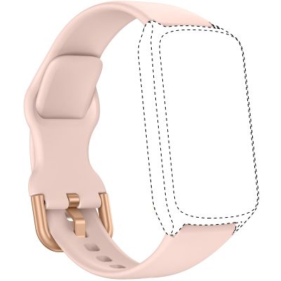 Amzhero Fitness Tracker band 16MM for D26Soft Silicone Replacement Sport Accessory Strap Wristband pink