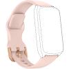 Amzhero Fitness Tracker band 16MM for D26Soft Silicone Replacement Sport Accessory Strap Wristband pink view 1