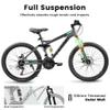 Ecarpat 26 Dual Full Suspension Mountain Bike21-Speed Dual Disc Brakes Carbon Steel Mens Women Mountain Bike, Sport Cycling MTB Bicycle for Adult view 2