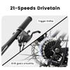 Ecarpat 26 Dual Full Suspension Mountain Bike21-Speed Dual Disc Brakes Carbon Steel Mens Women Mountain Bike, Sport Cycling MTB Bicycle for Adult view 4