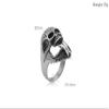 WCB1FPu Men's Hip Hop Ring Retro Domineering Skull Surgery Stainless Steel Unisex Ring (11#) view 3