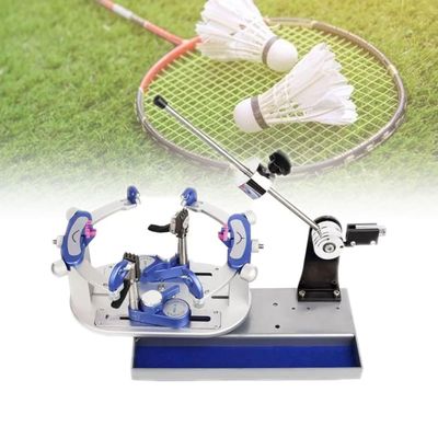 BDJSN Manual Racket Stringing Machine, 60lb DIY Badminton Racket Stringer, 6 Point Mechanical Wire Winding Machine, Heavy Hammer Cable Puller with Tool Set for Beginners, Amateurs, Professionals