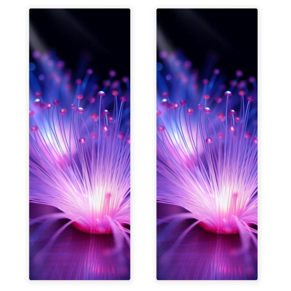 YTYVAGT Bathroom Hand Towels,Workout Towels for Gym Sweat,Yoga Mat Towel,Purple Light Lines,2-Pc