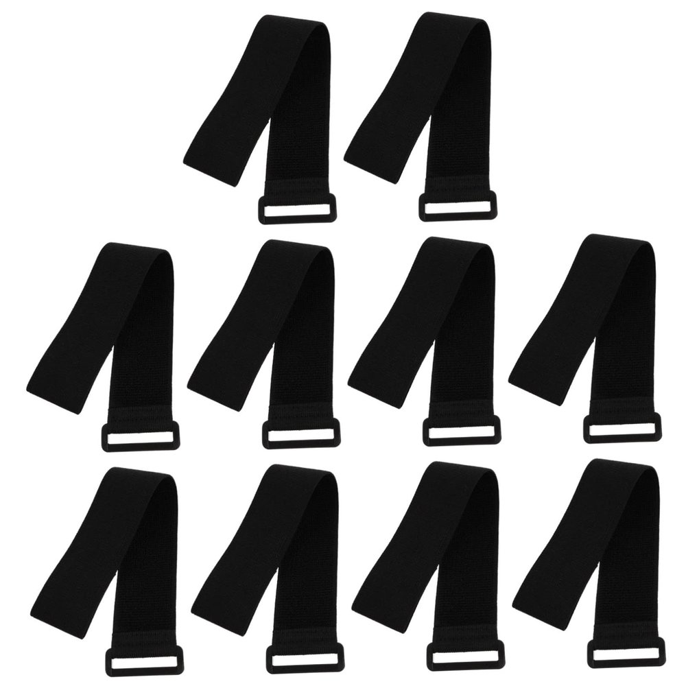 JECOMPRIS 10pcs Cinch Straps Ratchet Straps for Heavy Duty Tie Down Bundling Belt Game Leg Elastic Bundling Rope Nylon Material Great for Indoor Outdoor Play