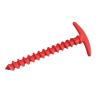 5-Pack Heavy Duty Plastic Screw Tent Pegs - Spiral Ground Anchors for Camping Sand and Outdoor Use (Green) view 4