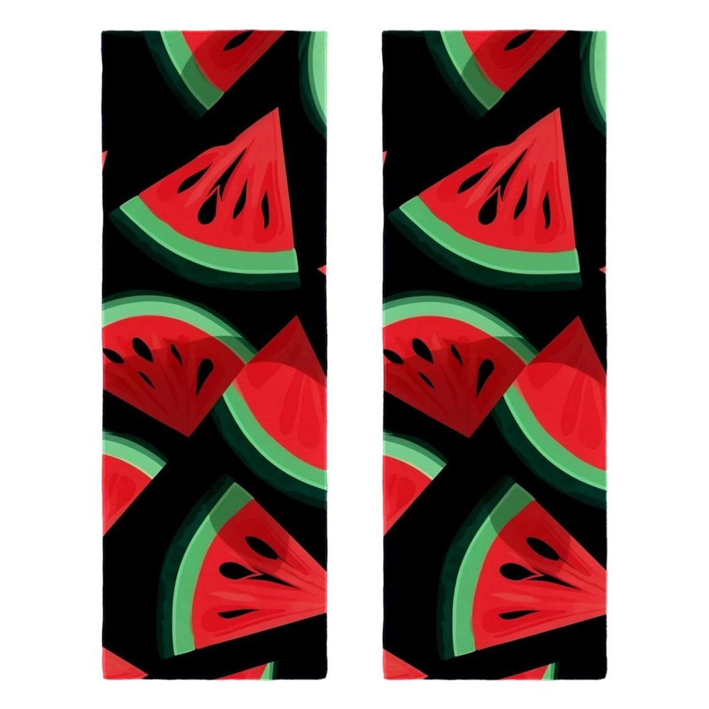 YTYVAGT Bathroom Hand Towels,Workout Towels for Gym Sweat,Yoga Mat Towel,Watermelon Black Background,2-Pc