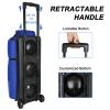 LARIPOP 3 Ball Bowling Bags with Wheels,Rolling Bowling Ball Bag for 3 Balls & Accessories -Retractable Handle Extends to 38" view 4
