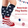 Zando Youth Soccer, Baseball Socks Girls Knee High Sport Socks American Flag 3-6 Years view 4