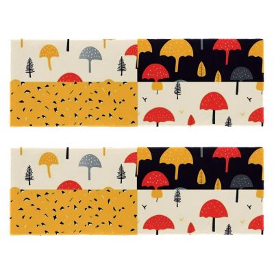 YTYVAGT Yoga Towel,Hand Towels,Microfiber Sweat Towel for Gym,Umbrella Leaf Rain Cloud,2-Pc