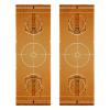 YTYVAGT Gym Towels,Hand Towels,Workout Towels for Gym Bag,Brown Basketball Field,2-Pc view 1
