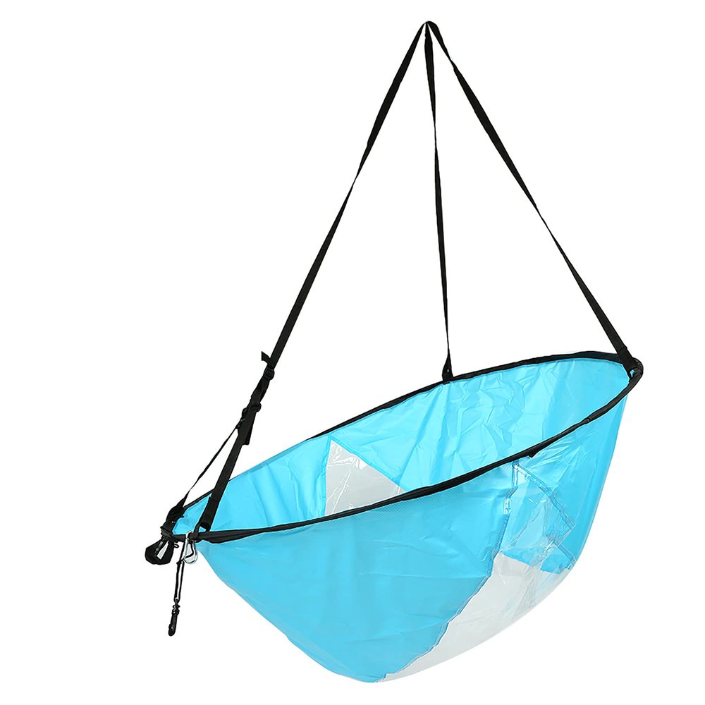 KENANLAN Foldable Kayak Wind Paddle Board Sail with Clear Window and Storage Bag 3 Colors 108cm (Blue), KENANLANmsa9317fwh-01