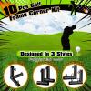 Blulu 10 Pieces 1'' Golf Frame Corner Kit DIY Canopy Fittings Kit with Threaded Eye Bolts for EMT Pipe 10" l x 10" W x 10" H Practice Golf Cage Net Indoor Outdoor Home, Black view 4