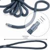 PropelTech 4 Pack 1/2" x 15 Boat Dock Lines for Boat & Pontoon, Premium Marine- Grade Double Braided Nylon Dock Line, Pre-Spliced with a 12" Eyelet-Navy Blue,Boating Gifts for Men view 3