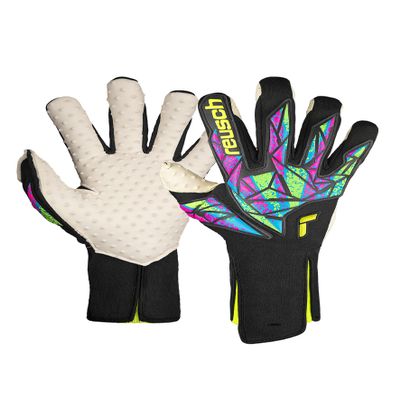Reusch Attrakt SpeedBump Strapless AdaptiveFlex Goalkeeper Gloves Size 11, Black