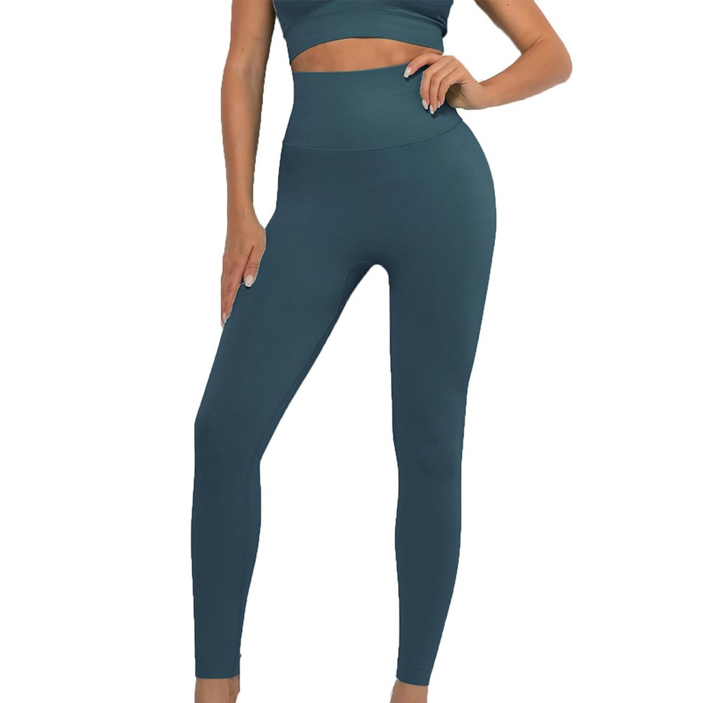 Woman Leggings Ladies Tall No Seam Buttery Soft Yoga Leggins Stretch High Rise Running Fitness Tummy Contro1 Pants Athletic Dark Gray