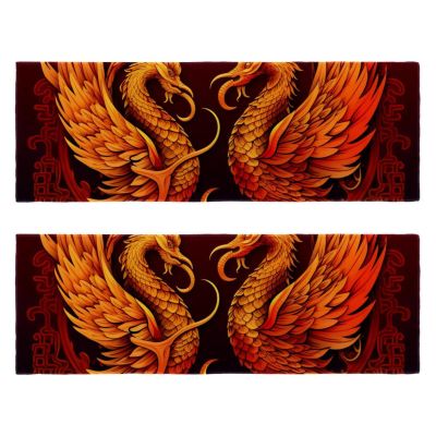YTYVAGT Bathroom Hand Towels,Workout Towels for Gym Sweat,Yoga Mat Towel,Chinese Dragon and Phoenix,2-Pc