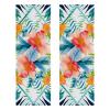 YTYVAGT Bathroom Hand Towels,Workout Towels for Gym Sweat,Yoga Mat Towel,Colorful Flower Tropical Flamingo,2-Pc view 1