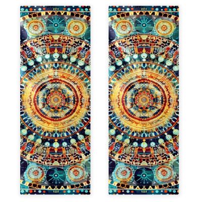 YTYVAGT Bathroom Hand Towels,Workout Towels for Gym Sweat,Yoga Mat Towel,Boho Mandalas Floral Vintage,2-Pc