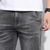 JEsilunmaMY Men's Rolled Hem Summer Denim Shorts Slim Fit Distressed Stretch Jean Shorts Casual Straight Jean Short Pants (Black1,34) view 4