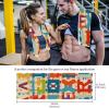 YTYVAGT Bathroom Hand Towels,Workout Towels for Gym Sweat,Yoga Mat Towel,Alphabet Number Puzzle Pattern,2-Pc view 4