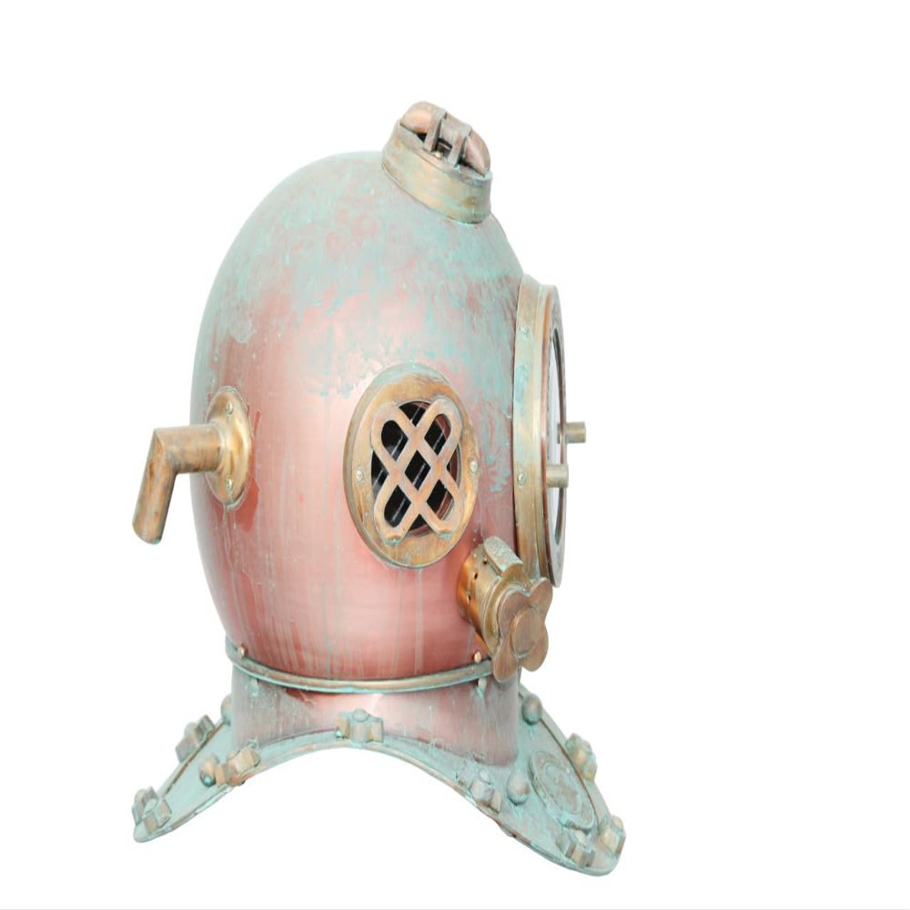 NineFit Basics 18"" Scuba Diving Helmet U.s Navy Maritime Home Decor Item, As shown in image
