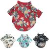 1Pcs Pet Shirts Hawaiian Pet Dog Polo T-Shirts Hawaiian Pet Clothes Beach Coconut Tree Print Pet Summer Shirt (3XL,Red) view 3