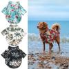 1Pcs Pet Shirts Hawaiian Pet Dog Polo T-Shirts Hawaiian Pet Clothes Beach Coconut Tree Print Pet Summer Shirt (3XL,Red) view 4