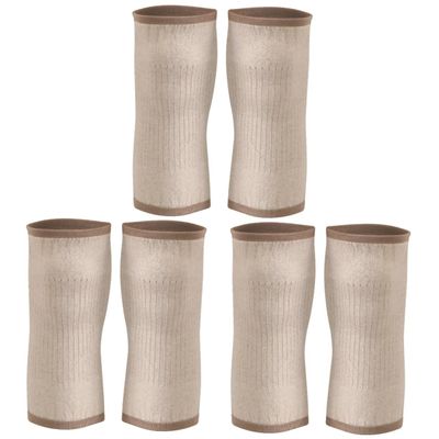 FOMIYES 3pcs Cashmere Knee Support Sleeve for Warmth Stability Protector for Running Hiking and Outdoor Activities Light Tan for Men Women
