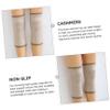 FOMIYES 3pcs Cashmere Knee Support Sleeve for Warmth Stability Protector for Running Hiking and Outdoor Activities Light Tan for Men Women view 3