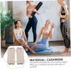 FOMIYES 3pcs Cashmere Knee Support Sleeve for Warmth Stability Protector for Running Hiking and Outdoor Activities Light Tan for Men Women view 4
