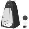 AKOZLIN Portable Pop Up Shower Tent Instant Privacy Dressing Changing Outdoor Shower Room Camp Toilet Tent 74.8" High, Black view 1