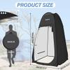 AKOZLIN Portable Pop Up Shower Tent Instant Privacy Dressing Changing Outdoor Shower Room Camp Toilet Tent 74.8" High, Black view 2