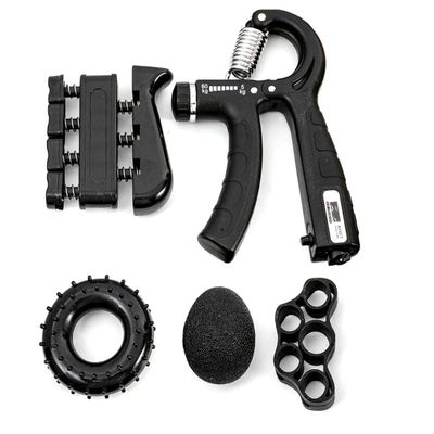 coonitac counting grip trainer forearm strength trainer hand grip trainer set - 5 piece set adjustable resistance (5-piece set)