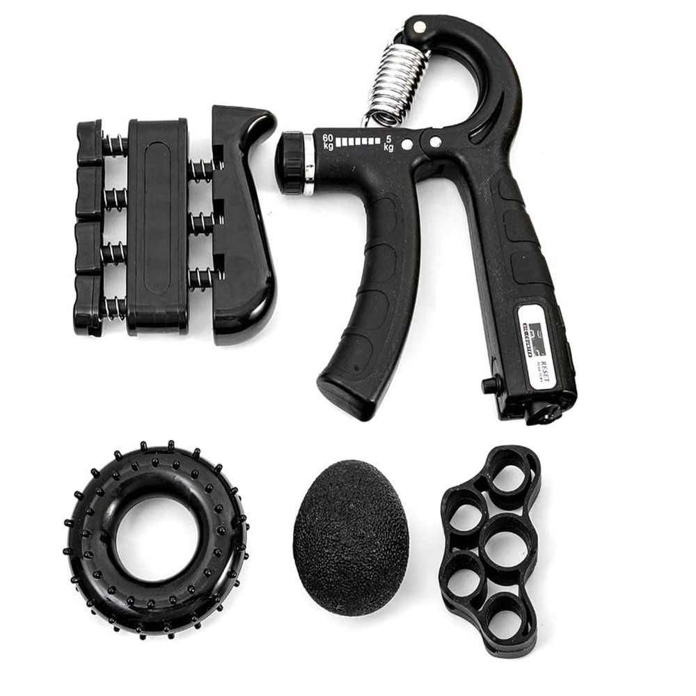 coonitac counting grip trainer forearm strength trainer hand grip trainer set - 5 piece set adjustable resistance (5-piece set)