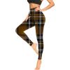 asntrgd Womens Athletic Leggings Butt Lifting Seamless Yoga Pants High Waist Workout Activewear Plus Size Gym Running Brown view 3