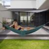 CNCEST Camping Hammock, Hammocks with Mosquito Net Tent and Rain Fly Tarp, 2 in 1 Hammock Tent with 7.5 * 6.8 ft Tarp for Backpacking and Travel - Blackish Green view 2